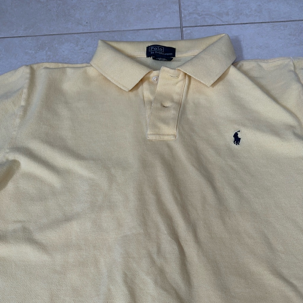 Polo Ralph Lauren Vintage Light Yellow Polo Shirt